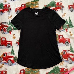 Charlotte‎ Russe Black Short Sleeve T-Shirt {Size Small}